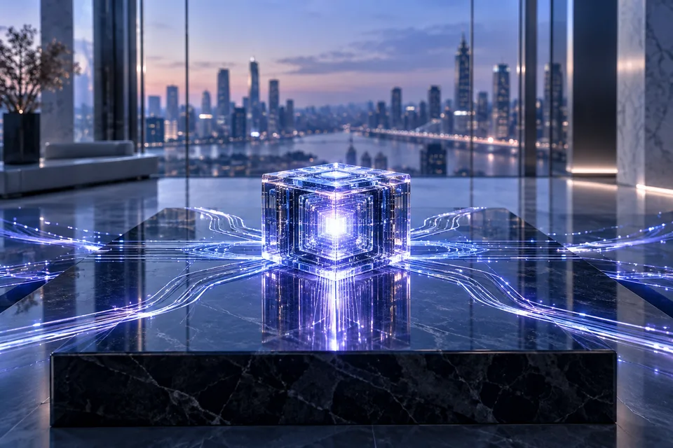 Processeur neuronal illustrant l’intelligence artificielle