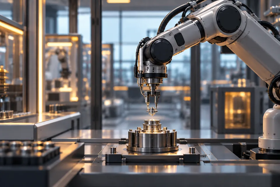 Robot industriel illustrant l’automatisation